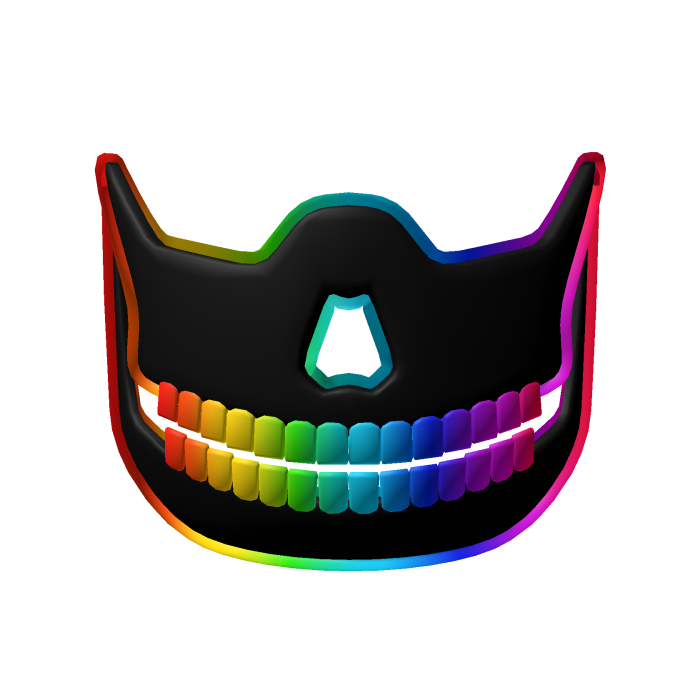 Rainbow Squeleton Mask