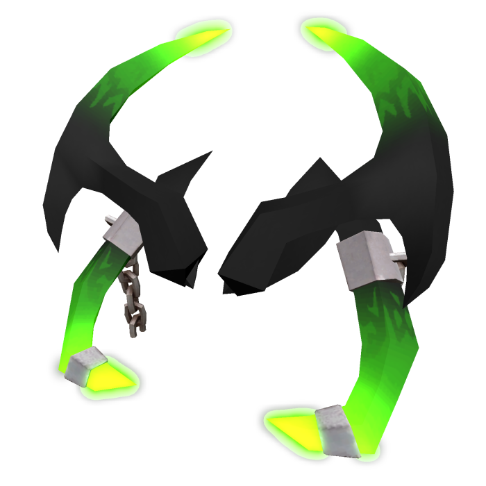 Wraith Silver Chained Horns (Green)🌟
