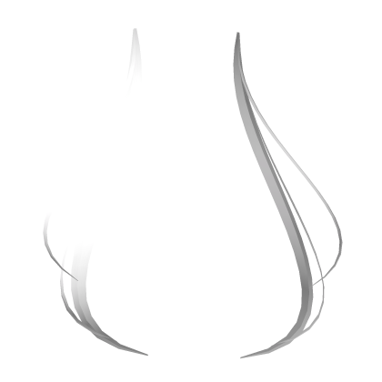 long back ribbons white