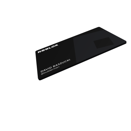 David Baszucki Roblox Card