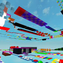 Rainbow obby (bugs)