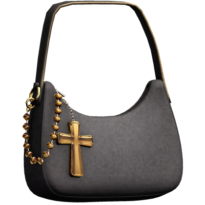 Designer Shoulder Bag with Jesus Cross Charm thumbnail
