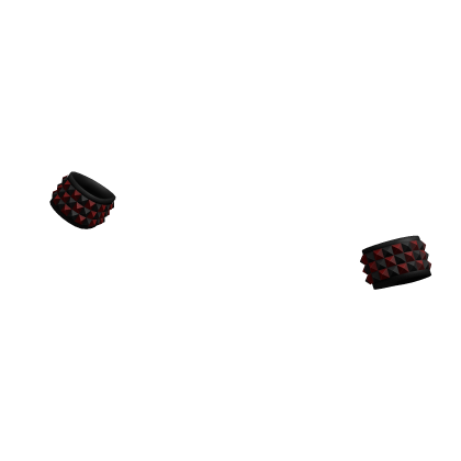Scene Emo Studded Bracelets (Dark Red & Black)