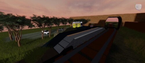 train station showcase