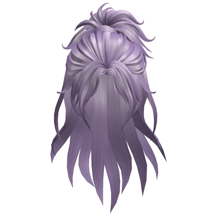 Long Layered Wolf Cut Hair - Lavender