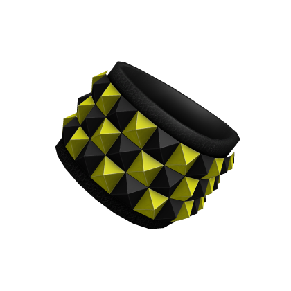 Right Scene Studded Bracelets (Yellow & Black)