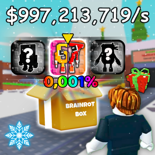 [🎄] Open a Brainrot Box official Roblox game thumbnail