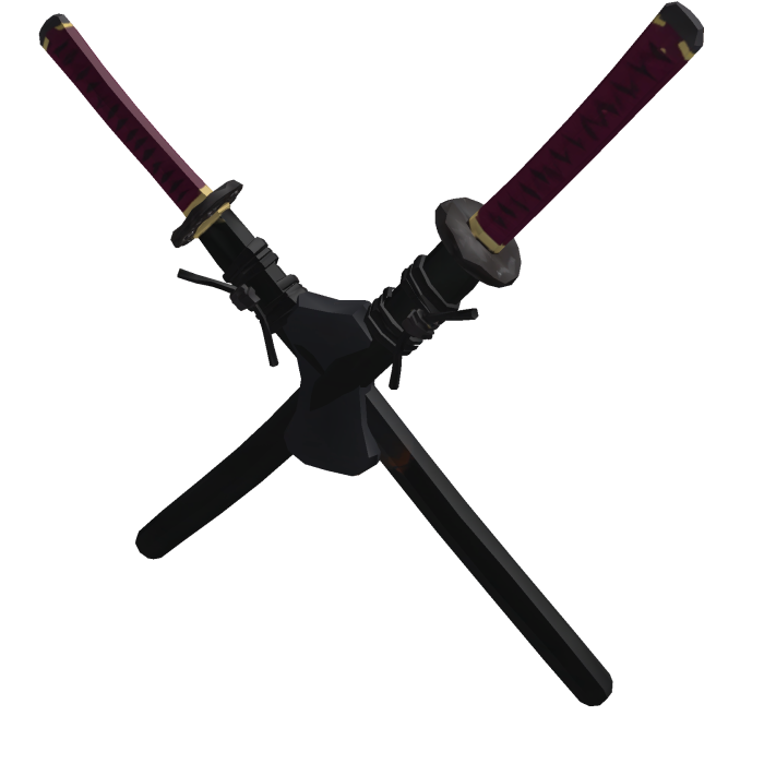 Crossed Shadow Katanas [Back]