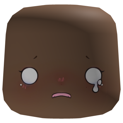 ♡ Kawaii D’: sobbing chibi anime face Roblox item