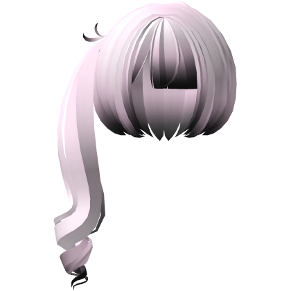 curly jirai kei ponytail in pink black