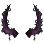 Spider Amethyst Veil-Piercer Horns