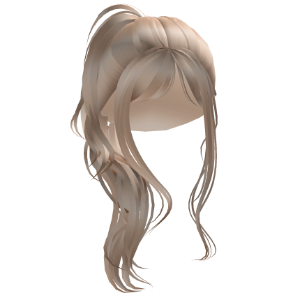 Long Messy Layered Ponytail Light Blonde Roblox item