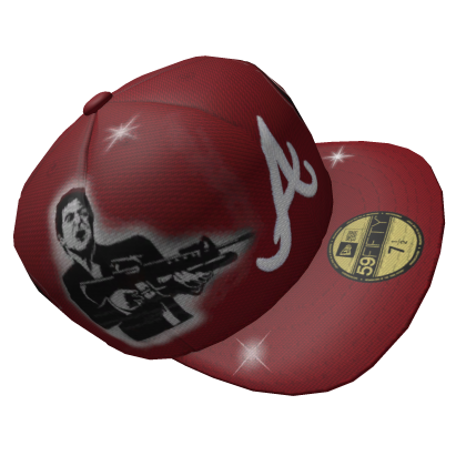 Red ScarFace x ATL Fitted Cap | Sideways