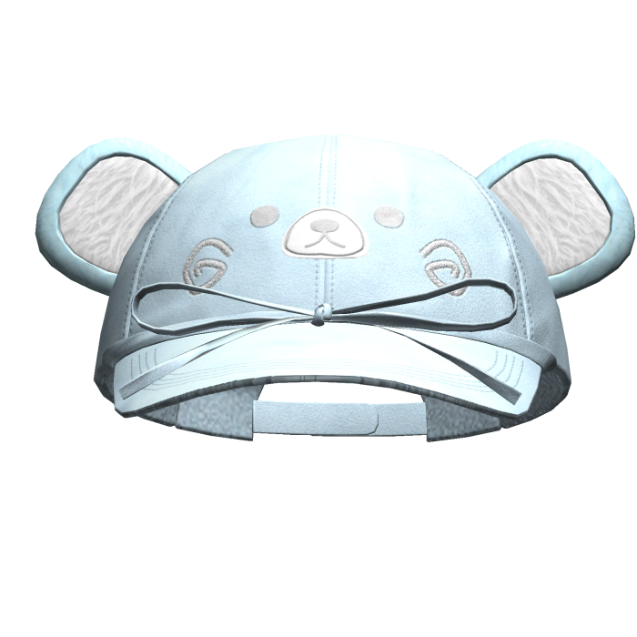 Kawaii Bear Cap W/ Bow Sky Blue