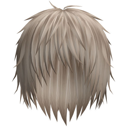 vkei emo boy anime wispy hair (ash brown) Roblox item