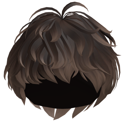 Messy Cool Boy Fluffy Hair (Dark Brown Ombre) Roblox item
