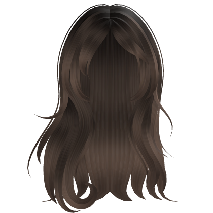 Fluffy Straight Hair Brown Roblox item