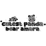 ♡: panda bear amara
