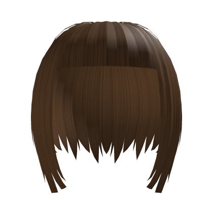 Emo niche choppy short brown hair