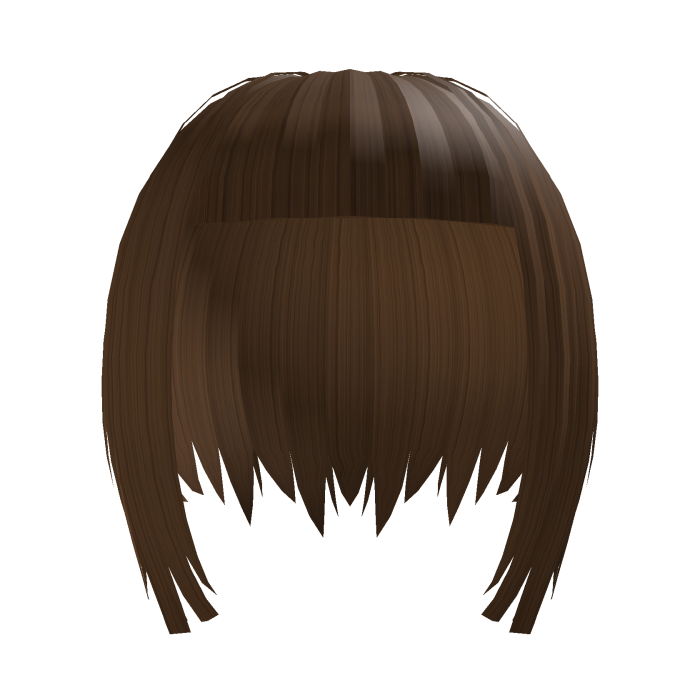 Emo niche choppy short brown hair