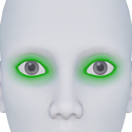 Neon Glowing Green Eyes