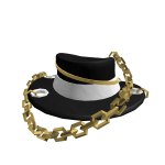 Pirate Fedora with Gold Chains