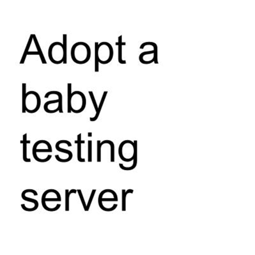 Adopt a baby testing server