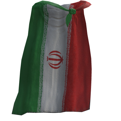 Iran Flag Cape