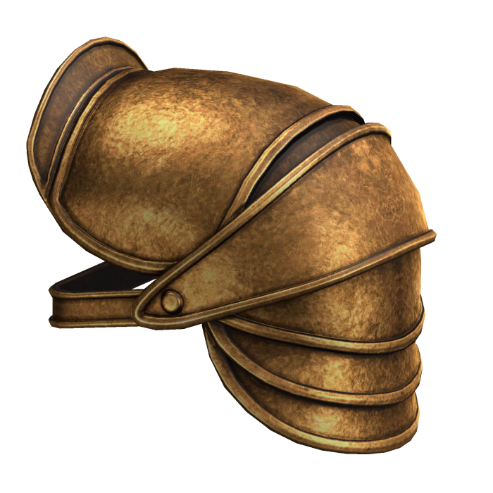 Gold Medieval Knight Pauldron - Left
