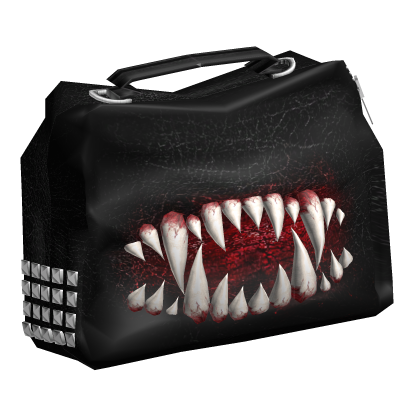 ⚠︎ teeth monsta halloweens holding bag