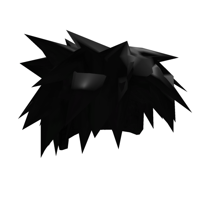 Black Messy Punk Scene Hair