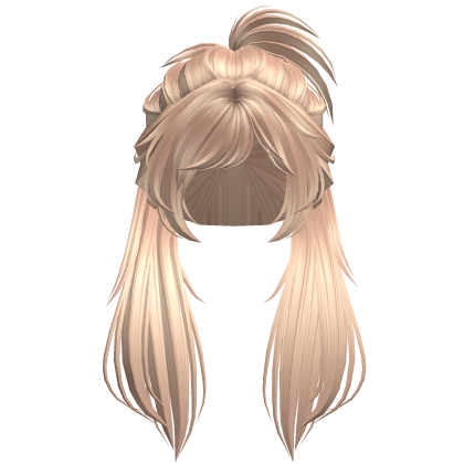 Y2K Half Up Layered Spikey Hair (Blonde) Roblox item