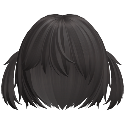 ♡ kawaii short brown cat hair w pigtails Roblox item