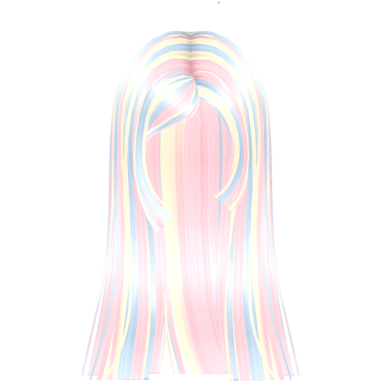Glowy Long Flowy Hime Cut (Confetti) Roblox item