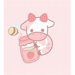 Strawberry cows UwU you are all angles
