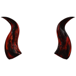 (CODE= 7421 ) Galvanized Demon Azure Peak Horns