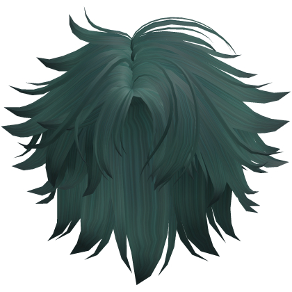 Middle Part Anime Boy Hair (Teal) Roblox item