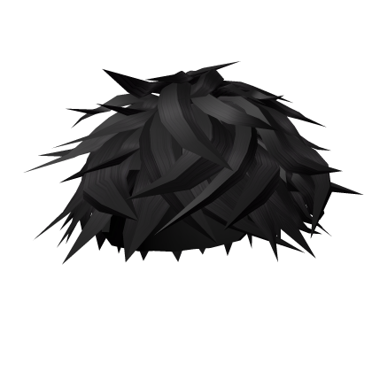 💯 Messy Anime Boys Emo Hair (Black) Roblox item