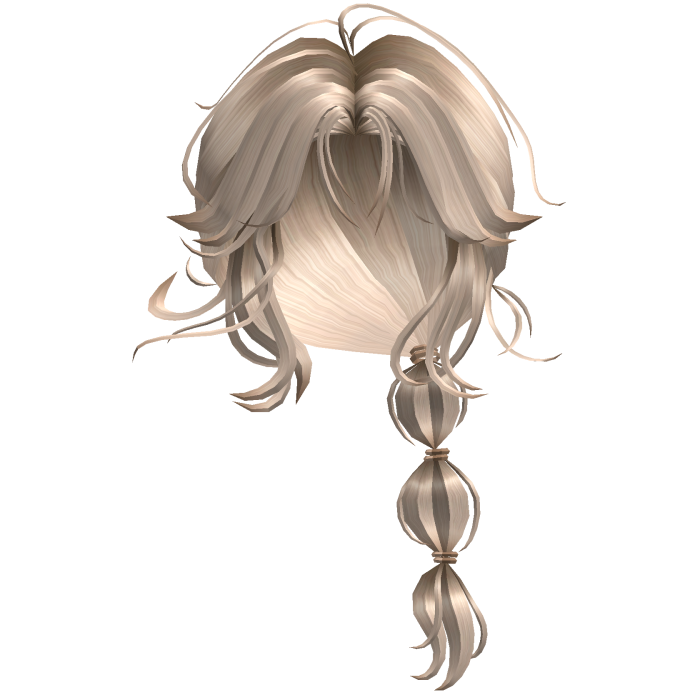 Side Bubble Braid Hair - Champagne Blonde