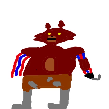Ugly Foxy Drawing Roblox decal