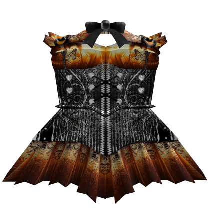 Gothic Halloween Dress Black