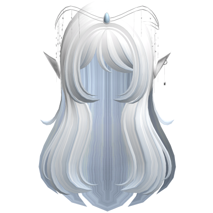 White Blue Elf Fantasy Queen Hair Tiara