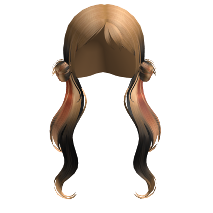 Blazing Low Bun Twintails Roblox item