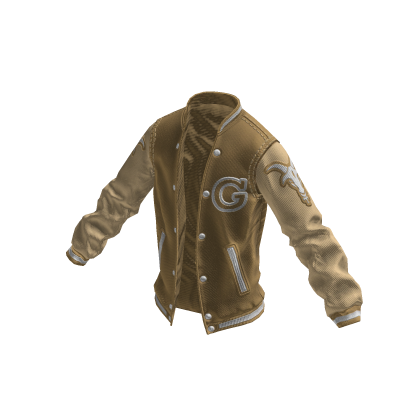 College Jacket | Beige White