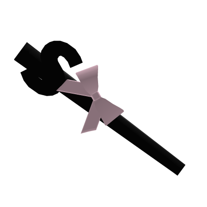 black s initial hair clip Roblox item
