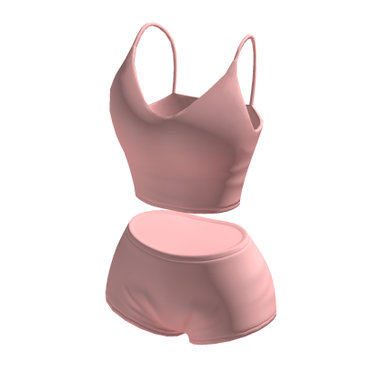 Shorts & Crop Top Peach thumbnail