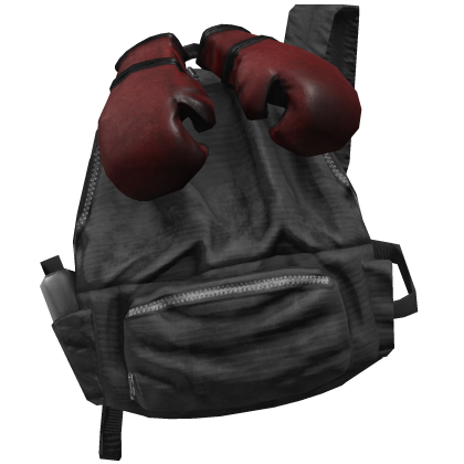 Gray Boxing Glove Grunge Backpack 1.0