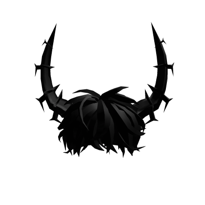 [💸SAVE] Combo Hair With Black Horns Roblox item