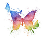 Rainbow Butterfly Girl Squad