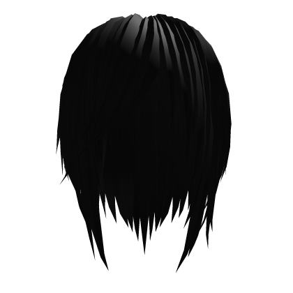 overgrown emo rave black hair Roblox item